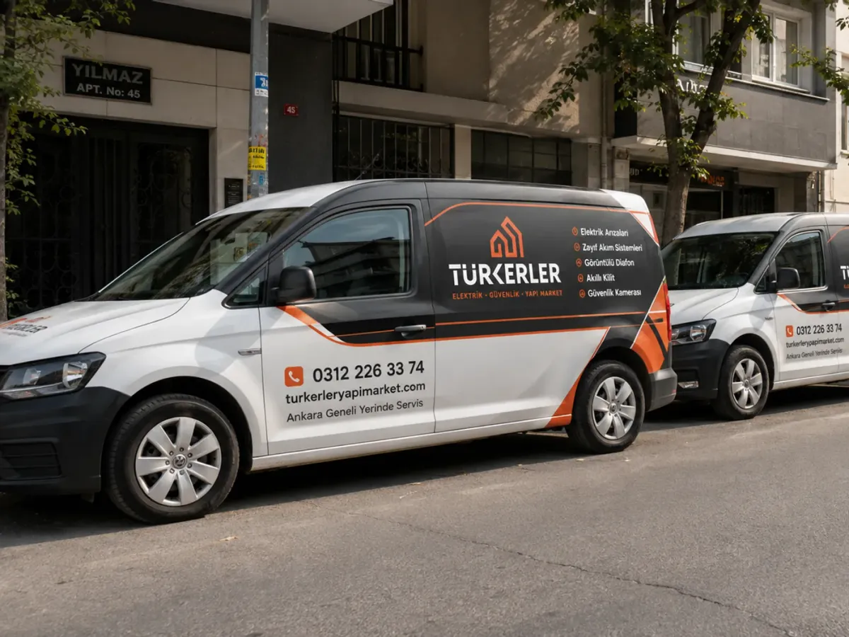 Türkerler Yapı Market servis araçları — Ankara geneli yerinde servis
